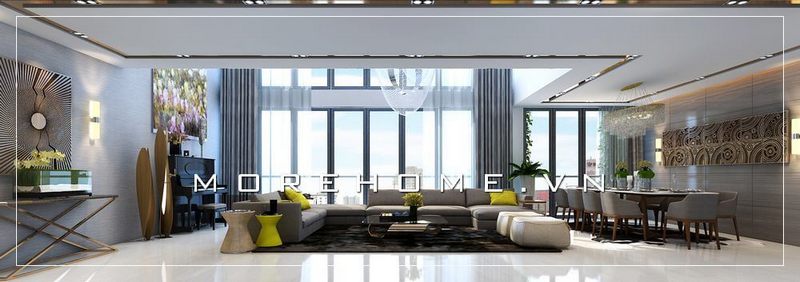 Thiết kế phòng khách chung cư cao cấp cho không gian sống hoàn hảo